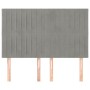 Cabeceros 4 unidades terciopelo gris claro 72x5x78/88 cm de , Cabeceros y pies de cama - Ref: Foro24-3116618, Precio: 121,02 ...