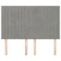 Headboards 4 units light gray velvet 72x5x78/88 cm by , Headboards and footboards - Ref: Foro24-3116618, Price: 114,18 €, Dis...