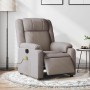 Sillón reclinable de masaje eléctrico tela gris taupe en Sillones | Comprar online en Foru.es
