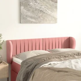 Rosa Samtkopfteil 147x23x78/88 cm von , Kopf- und Fußteile - Ref: Foro24-3117435, Preis: 71,24 €, Rabatt: %