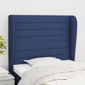 Kopfteil mit blauen Stoffohren 83x23x118/128 cm von , Kopf- und Fußteile - Ref: Foro24-3118076, Preis: 69,50 €, Rabatt: %