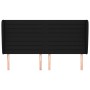 Cabecero con orejas de tela negro 163x23x118/128 cm de , Cabeceros y pies de cama - Ref: Foro24-3118104, Precio: 141,76 €, De...