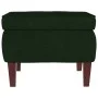 Stool with dark green velvet wooden legs by vidaXL, Folding stools and chairs - Ref: Foro24-329459, Price: 78,21 €, Discount: %