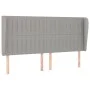 Kopfteil mit hellgrauen Stoffohren 163x23x118/128 cm von , Kopf- und Fußteile - Ref: Foro24-3118200, Preis: 118,86 €, Rabatt: %