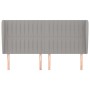 Cabecero con orejas de tela gris claro 163x23x118/128 cm de , Cabeceros y pies de cama - Ref: Foro24-3118200, Precio: 123,99 ...