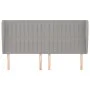 Kopfteil mit hellgrauen Stoffohren 163x23x118/128 cm von , Kopf- und Fußteile - Ref: Foro24-3118200, Preis: 118,86 €, Rabatt: %