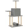 Rascador para gatos con postes de sisal gris claro 122 cm en Mobiliario para gatos | Comprar online en Foru.es