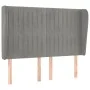 Kopfteil mit hellgrauen Samtohren 147x23x118/128 cm von , Kopf- und Fußteile - Ref: Foro24-3118242, Preis: 134,41 €, Rabatt: %