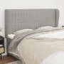 Headboard with light gray fabric ears 203x23x118/128 cm by , Headboards and footboards - Ref: Foro24-3118216, Price: 117,49 €...