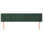 Cabecero de terciopelo verde oscuro 163x16x78/88 cm de , Cabeceros y pies de cama - Ref: Foro24-3118965, Precio: 79,62 €, Des...