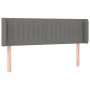 Cabecero de tela gris oscuro 147x16x78/88 cm de , Cabeceros y pies de cama - Ref: Foro24-3119005, Precio: 75,87 €, Descuento: %