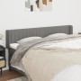 Cabecero de tela gris oscuro 163x16x78/88 cm de , Cabeceros y pies de cama - Ref: Foro24-3119013, Precio: 77,44 €, Descuento: %
