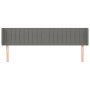 Cabecero de tela gris oscuro 163x16x78/88 cm de , Cabeceros y pies de cama - Ref: Foro24-3119013, Precio: 77,44 €, Descuento: %
