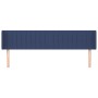Cabecero de tela azul 163x16x78/88 cm de , Cabeceros y pies de cama - Ref: Foro24-3119018, Precio: 72,38 €, Descuento: %