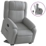Sillón reclinable elevable de tela gris claro en Sillones | Comprar online en Foru.es