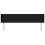 Cabecero de tela negro 203x16x78/88 cm de , Cabeceros y pies de cama - Ref: Foro24-3119030, Precio: 62,80 €, Descuento: %