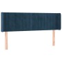 Cabecero de terciopelo azul oscuro 147x16x78/88 cm de , Cabeceros y pies de cama - Ref: Foro24-3119058, Precio: 76,42 €, Desc...