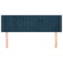 Cabecero de terciopelo azul oscuro 147x16x78/88 cm de , Cabeceros y pies de cama - Ref: Foro24-3119058, Precio: 76,42 €, Desc...