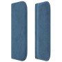 Cabecero de terciopelo azul oscuro 147x16x78/88 cm de , Cabeceros y pies de cama - Ref: Foro24-3119058, Precio: 76,42 €, Desc...