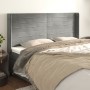 Cabecero con orejas de terciopelo gris claro 163x16x118/128 cm de , Cabeceros y pies de cama - Ref: Foro24-3119774, Precio: 1...