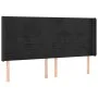 Headboard with black velvet ears 163x16x118/128 cm by , Headboards and footboards - Ref: Foro24-3119776, Price: 119,46 €, Dis...