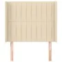 Headboard with cream fabric ears 83x16x118/128 cm by , Headboards and footboards - Ref: Foro24-3119797, Price: 72,08 €, Disco...