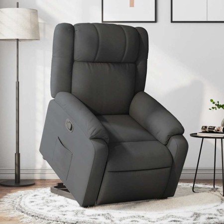 Sillón reclinable elevable de tela gris oscuro en Sillones | Comprar online en Foru.es