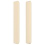 Cabecero con orejas de tela color crema 203x16x118/128 cm de , Cabeceros y pies de cama - Ref: Foro24-3119845, Precio: 148,41...