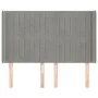 Headboard with light gray velvet ears 147x16x118/128 cm by , Headboards and footboards - Ref: Foro24-3119866, Price: 122,66 €...