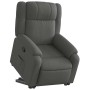 Sillón reclinable elevable de tela gris oscuro en Sillones | Comprar online en Foru.es