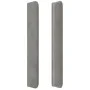 Kopfteil mit hellgrauen Samtohren 147x16x118/128 cm von , Kopf- und Fußteile - Ref: Foro24-3119866, Preis: 122,66 €, Rabatt: %