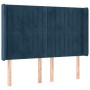 Cabecero con orejas de terciopelo azul oscuro 147x16x118/128 cm de , Cabeceros y pies de cama - Ref: Foro24-3119870, Precio: ...