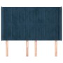 Cabecero con orejas de terciopelo azul oscuro 147x16x118/128 cm de , Cabeceros y pies de cama - Ref: Foro24-3119870, Precio: ...