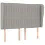 Kopfteil mit hellgrauen Stoffohren 147x23x118/128 cm von , Kopf- und Fußteile - Ref: Foro24-3118192, Preis: 128,01 €, Rabatt: %