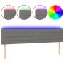 Kopfteil mit LED aus dunkelgrauem Stoff 160x5x78/88 cm von , Kopf- und Fußteile - Ref: Foro24-3121759, Preis: 61,94 €, Rabatt: %