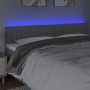Cabecero con LED de tela gris claro 160x5x78/88 cm de , Cabeceros y pies de cama - Ref: Foro24-3121856, Precio: 62,18 €, Desc...
