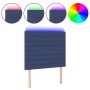 Cabecero con luces LED tela azul 80x5x118/128 cm de , Cabeceros y pies de cama - Ref: Foro24-3122544, Precio: 58,61 €, Descue...