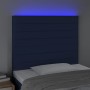 Cabecero con luces LED tela azul 80x5x118/128 cm de , Cabeceros y pies de cama - Ref: Foro24-3122544, Precio: 58,61 €, Descue...