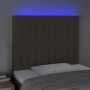 Cabecero con luces LED tela gris taupe 100x5x118/128 cm de , Cabeceros y pies de cama - Ref: Foro24-3122656, Precio: 62,01 €,...