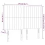 Headboard with LED lights dark gray fabric 144x5x118/128 cm by , Headboards and footboards - Ref: Foro24-3122661, Price: 119,...