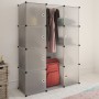 vidaXl Armario modular con 9 compartimentos blanco 37x115x150 cm de vidaXL, Armarios roperos - Ref: Foro24-240498, Precio: 61...