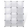 vidaXl Armario modular con 9 compartimentos blanco 37x115x150 cm de vidaXL, Armarios roperos - Ref: Foro24-240498, Precio: 61...