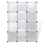 vidaXl Armario modular con 9 compartimentos blanco 37x115x150 cm de vidaXL, Armarios roperos - Ref: Foro24-240498, Precio: 56...