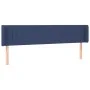 Cabecero con LED de tela azul 203x16x78/88 cm de , Cabeceros y pies de cama - Ref: Foro24-3123502, Precio: 75,01 €, Descuento: %