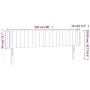Taupegraues Stoffkopfteil mit LED 203x16x78/88 cm von , Kopf- und Fußteile - Ref: Foro24-3123500, Preis: 71,14 €, Rabatt: %