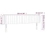 Kopfteil aus schwarzem Stoff mit LED 203x16x78/88 cm von , Kopf- und Fußteile - Ref: Foro24-3123498, Preis: 68,43 €, Rabatt: %