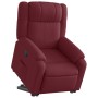Sillón reclinable elevable tela rojo tinto en Sillones | Comprar online en Foru.es