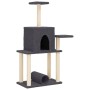 Rascador para gatos con postes de sisal gris oscuro 122 cm en Mobiliario para gatos | Comprar online en Foru.es