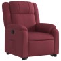 Sillón reclinable elevable tela rojo tinto en Sillones | Comprar online en Foru.es
