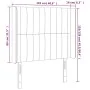Headboard with LED in taupe gray fabric 103x16x118/128 cm by , Headboards and footboards - Ref: Foro24-3124280, Price: 75,55 ...